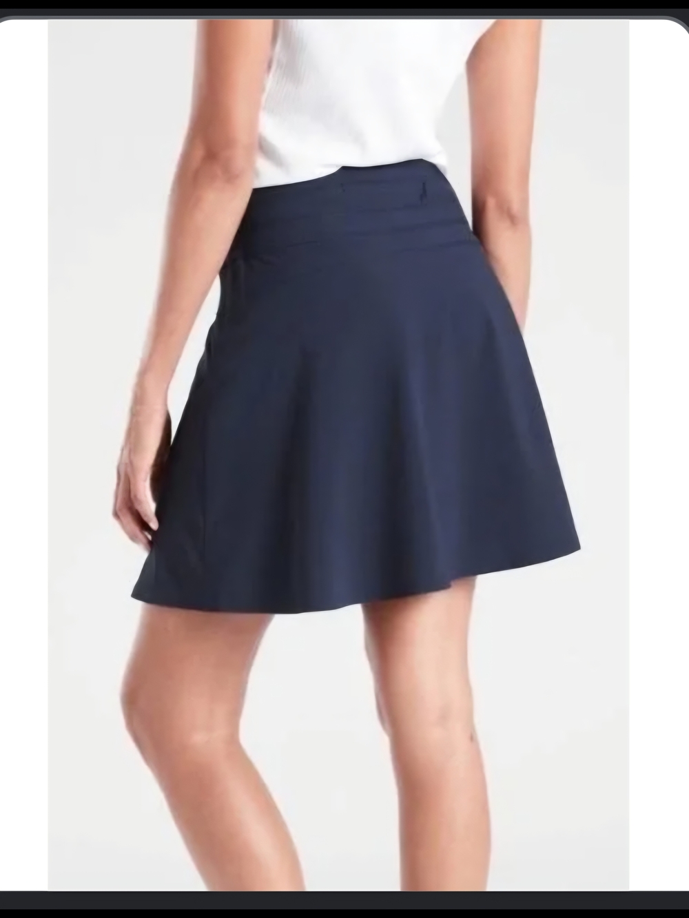 Athleta Navy Flared Skater Skirt